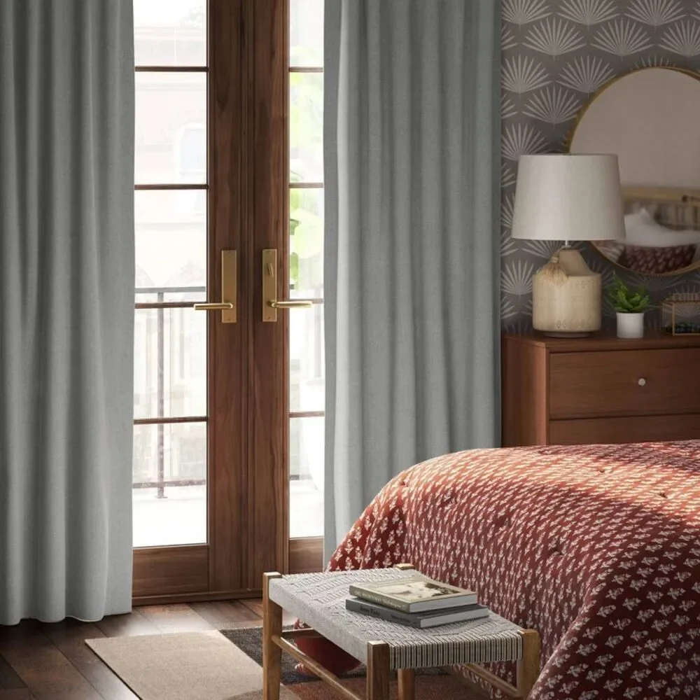 Threshold -  Blackout Aruba Curtain Panels Drapery OE Gray